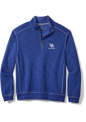 Tommy Bahama Kentucky Wildcats Mens Blue Tobago Long Sleeve 1/4 Zip Pullover