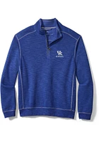 Tommy Bahama Kentucky Wildcats Mens Blue Tobago Long Sleeve Qtr Zip Pullover