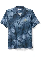 Tommy Bahama Notre Dame Fighting Irish Mens Navy Blue Sport Coast Luminescent Short Sleeve..