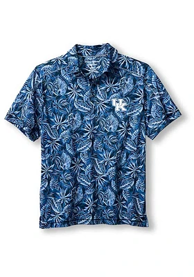 Tommy Bahama Kentucky Wildcats Mens Blue Tropical Score Short Sleeve Polo