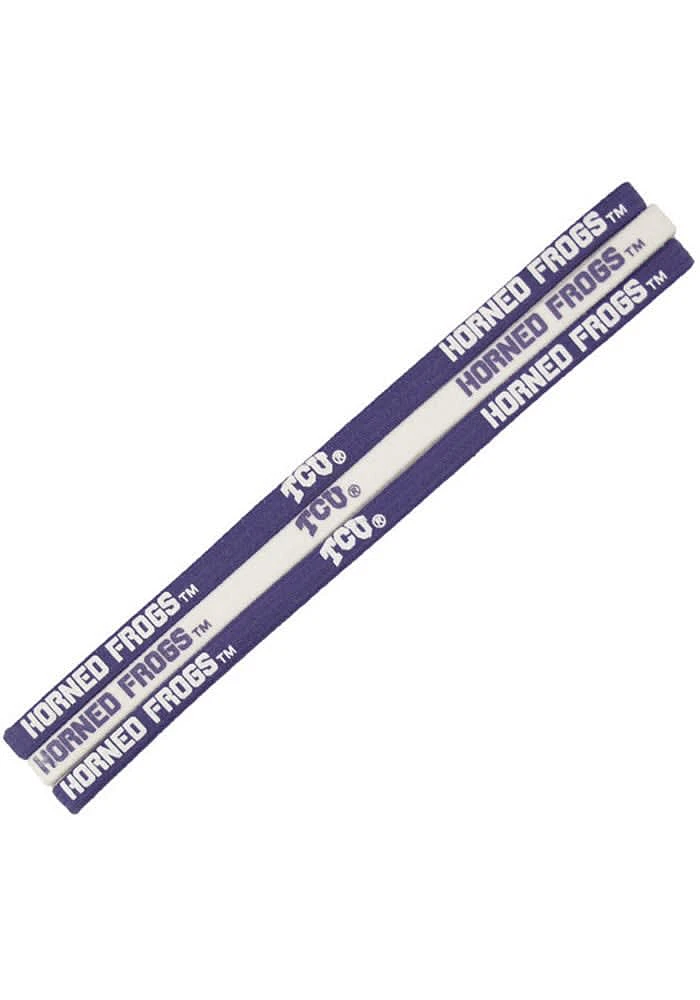 TCU Horned Frogs 3pk Elastic Womens Headband