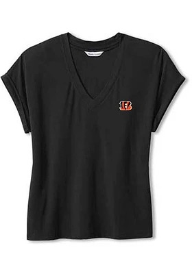 Tommy Bahama Cincinnati Bengals Womens Black Kauai Short Sleeve T-Shirt