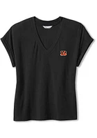 Tommy Bahama Cincinnati Bengals Womens Black Kauai Short Sleeve T-Shirt