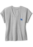 Tommy Bahama Kentucky Wildcats Womens Grey Kauai Short Sleeve T-Shirt