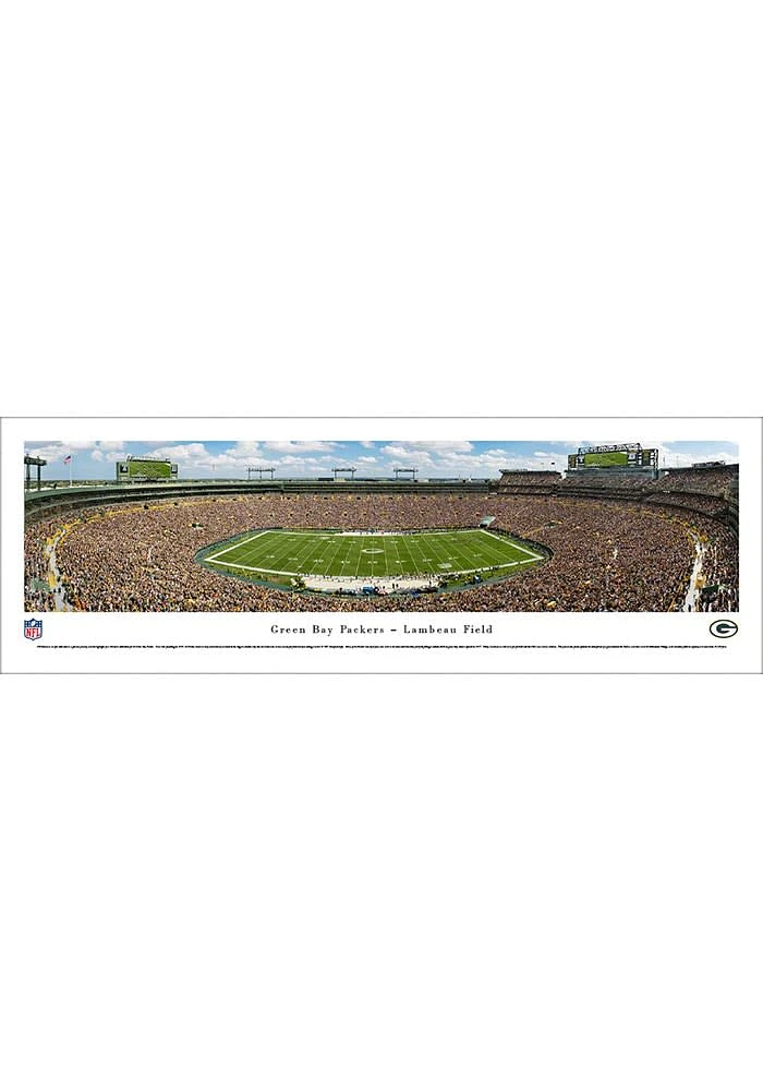 Blakeway Panoramas Green Bay Packers 50 Yard Line Unframed Poster
