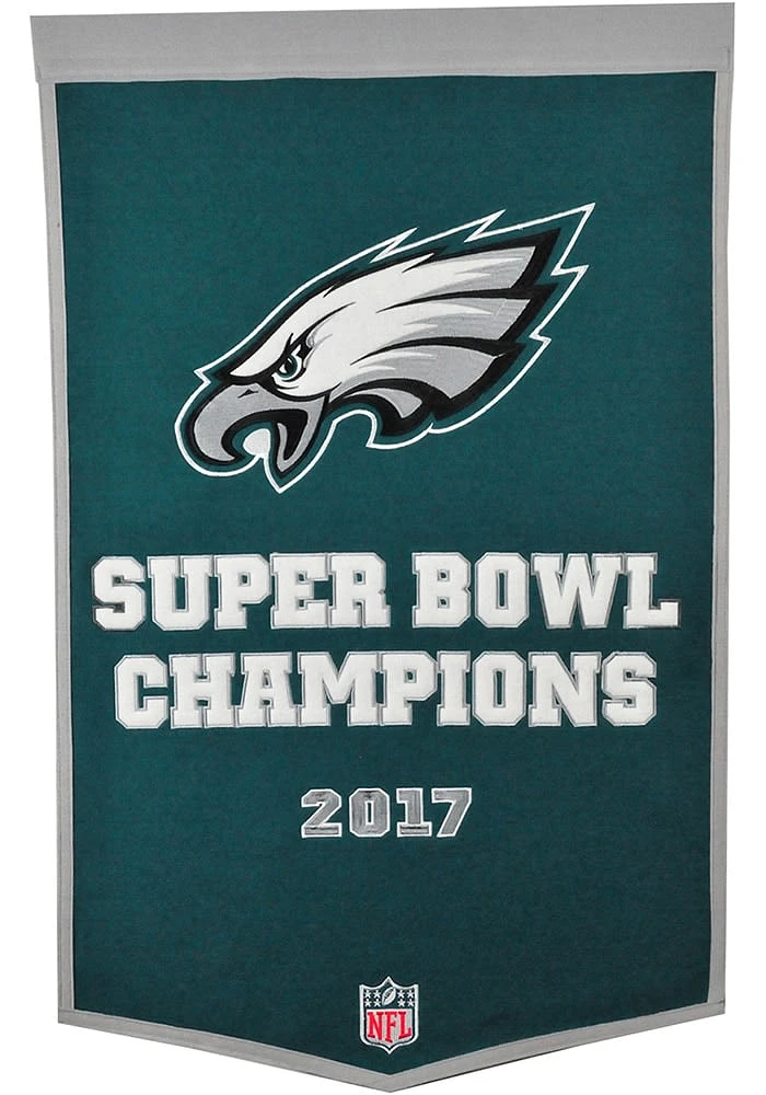 Philadelphia Eagles 24x38 inch Dynasty Banner - Midnight Green