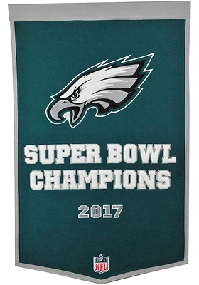 Philadelphia Eagles 24x38 inch Dynasty Banner - Midnight Green