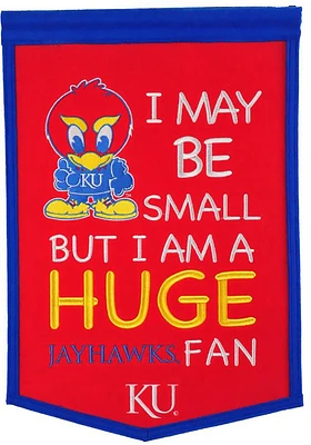 Kansas Jayhawks Lil Fan Banner - Red
