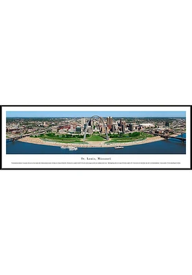 Blakeway Panoramas St Louis St Louis Skyline at Night Panoramic Standard Framed Posters