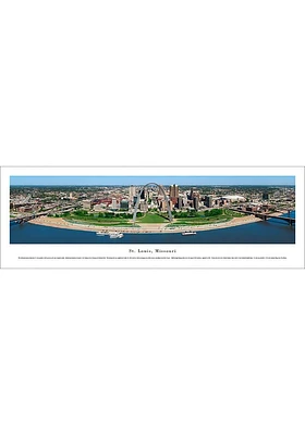 Blakeway Panoramas St Louis St Louis Skyline at Night Panoramic Unframed Poster