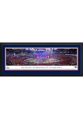 Blakeway Panoramas New England Patriots Super Bowl LIII Champions Celebration Deluxe Framed Poster..