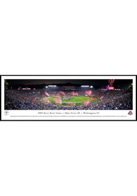 Blakeway Panoramas Ohio State Buckeyes 2019 Rose Bowl Champions Standard Framed Posters