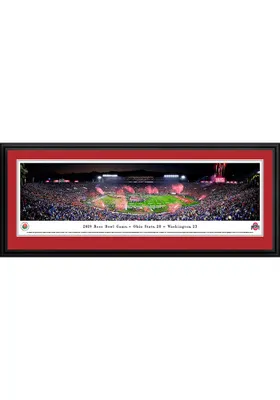 Blakeway Panoramas Ohio State Buckeyes 2019 Rose Bowl Champions Deluxe Framed Posters