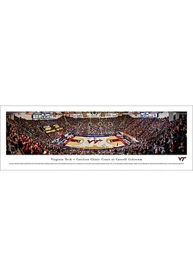 Blakeway Panoramas Virginia Tech Hokies Basketball Unframed Poster