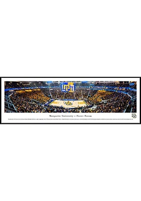 Blakeway Panoramas Marquette Golden Eagles Basketball 1st Game at Fiserv Forum Standard Framed Pos..