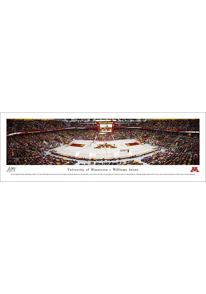 Blakeway Panoramas Minnesota Golden Gophers Womens Basketball Unframed Poster