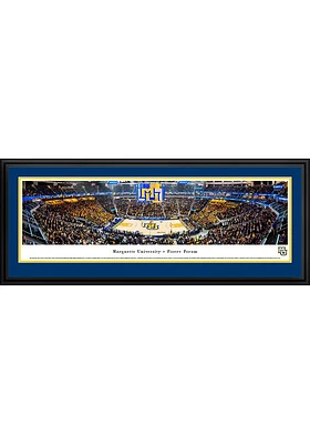 Blakeway Panoramas Marquette Golden Eagles Basketball 1st Game at Fiserv Forum Deluxe Framed Poste..