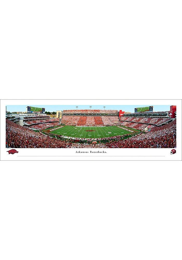 Blakeway Panoramas Arkansas Razorbacks Football Unframed Poster