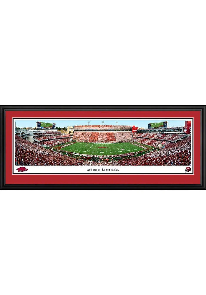 Blakeway Panoramas Arkansas Razorbacks Football Deluxe Framed Posters