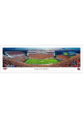 Blakeway Panoramas Virginia Tech Hokies Orange Out Unframed Poster
