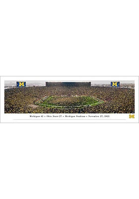 Blakeway Panoramas Michigan Wolverines Storm the Field Tubed Unframed Poster