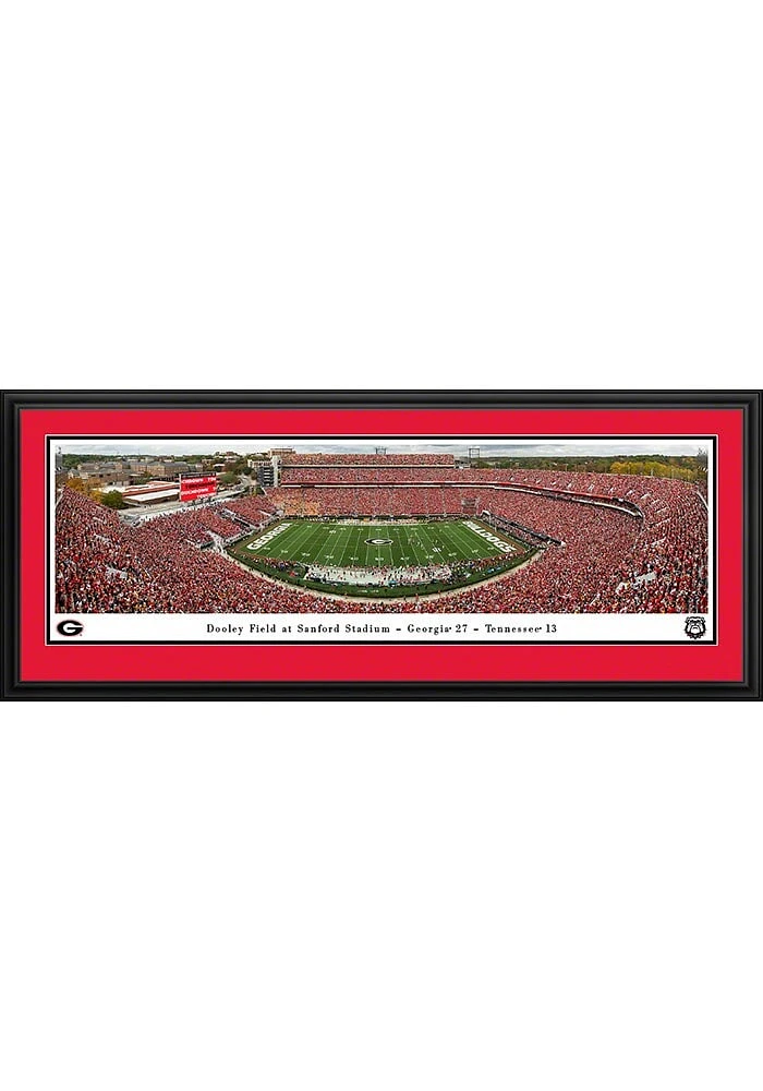 Blakeway Panoramas Georgia Bulldogs Dooley Field at Sanford Stadium Panorama Deluxe Framed Posters