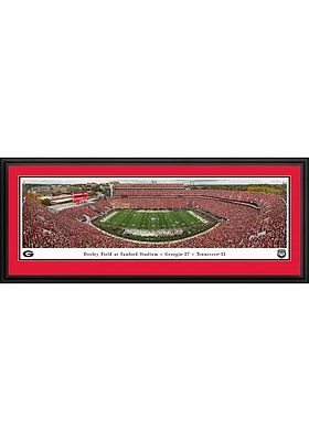 Blakeway Panoramas Georgia Bulldogs Dooley Field at Sanford Stadium Panorama Deluxe Framed Posters
