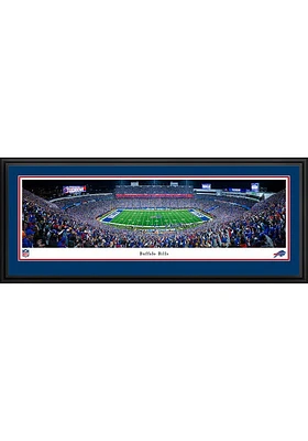 Blakeway Panoramas Buffalo Bills Night Game Panorama Deluxe Framed Posters