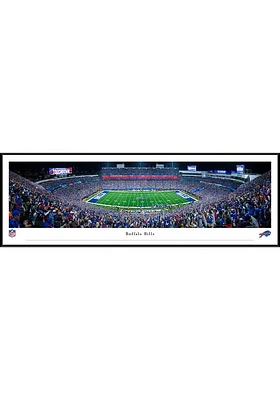 Blakeway Panoramas Buffalo Bills Night Game Panorama Standard Framed Posters