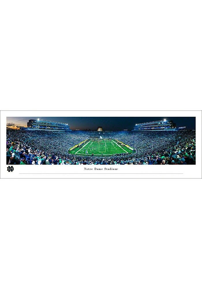 Blakeway Panoramas Notre Dame Fighting Irish End Zone Panorama Unframed Poster