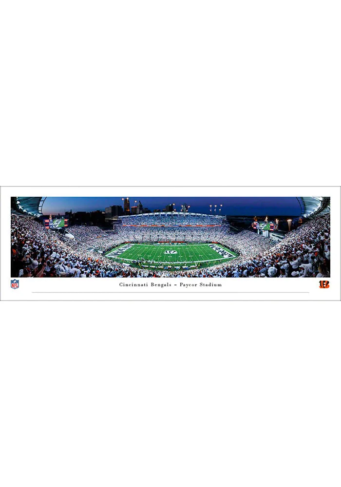 Blakeway Panoramas Cincinnati Bengals Paycor Tubed Unframed Poster