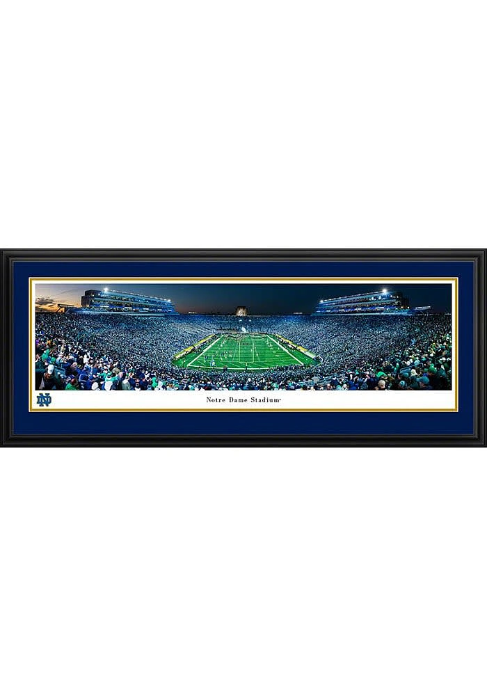Blakeway Panoramas Notre Dame Fighting Irish End Zone Panorama Deluxe Framed Posters