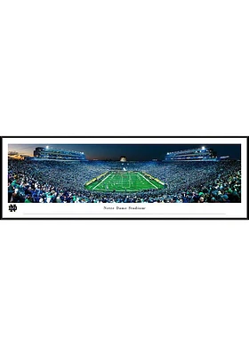 Blakeway Panoramas Notre Dame Fighting Irish End Zone Panorama Standard Framed Posters