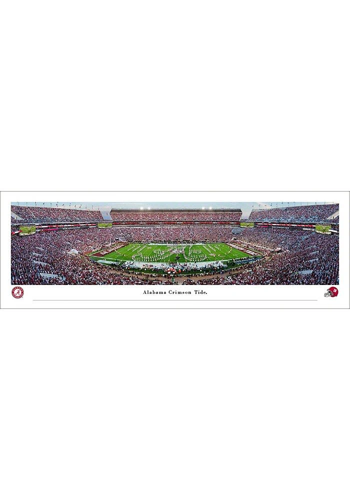 Blakeway Panoramas Alabama Crimson Tide Marching Band Panorama Unframed Poster