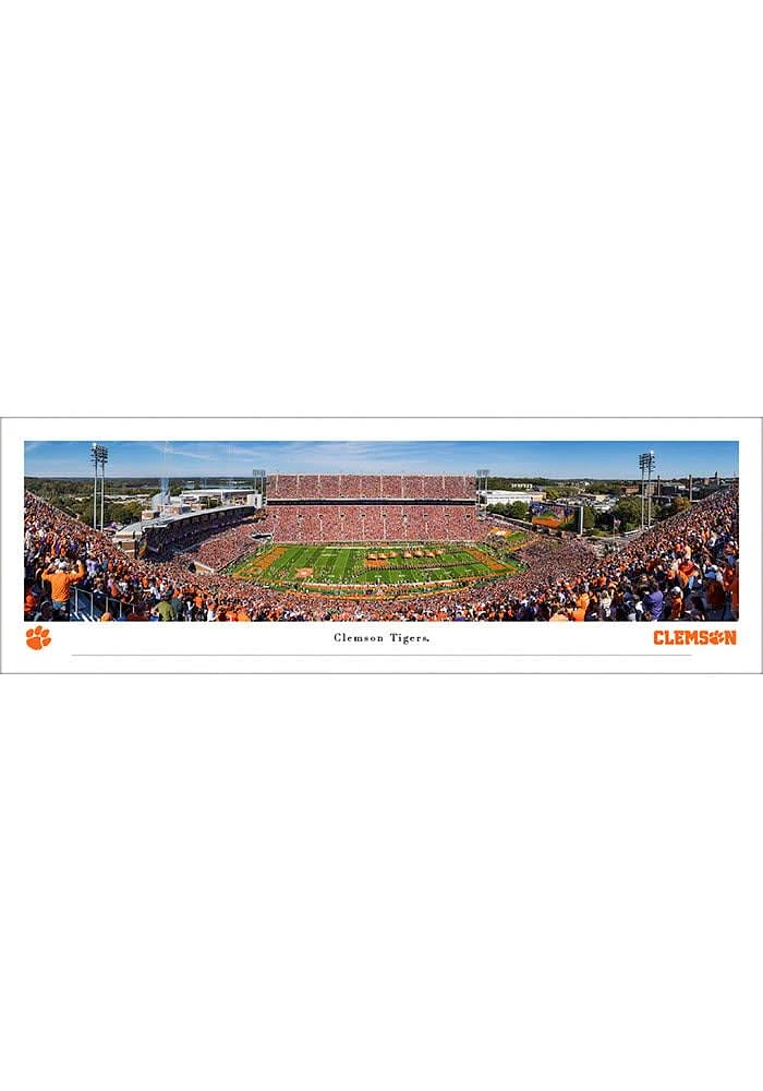 Blakeway Panoramas Clemson Tigers Football Panorama Unframed Poster