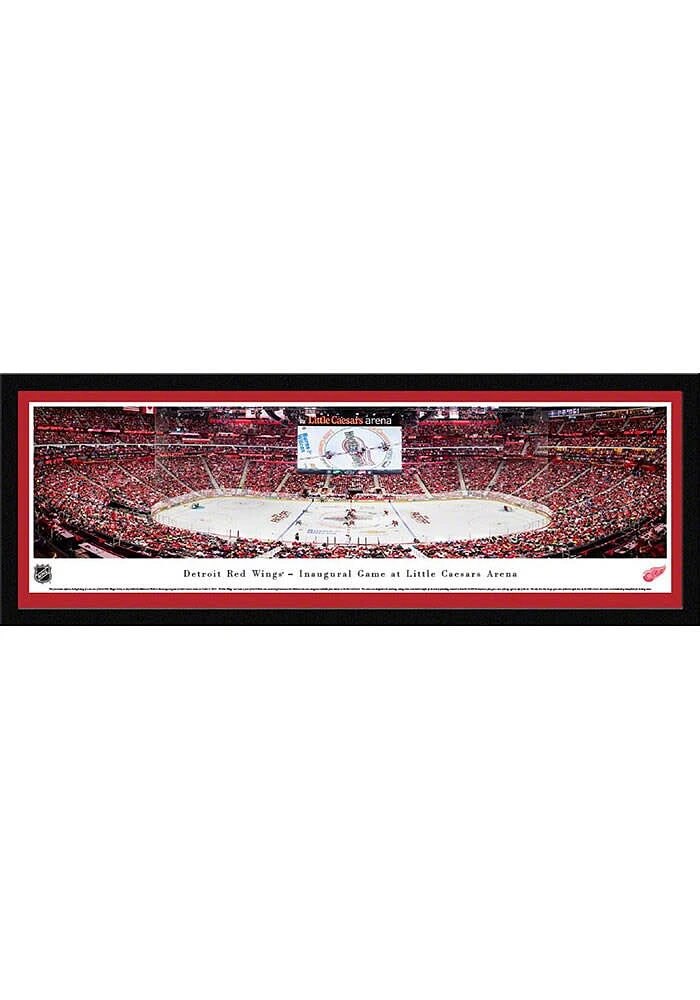 Blakeway Panoramas Detroit Red Wings 1st Game Select Frame Single Mat Framed Posters