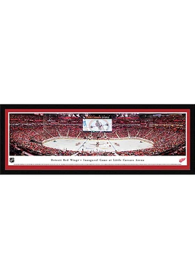Blakeway Panoramas Detroit Red Wings 1st Game Select Frame Single Mat Framed Posters