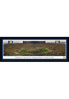 Blakeway Panoramas Michigan Wolverines Football Select Frame Single Mat Framed Posters