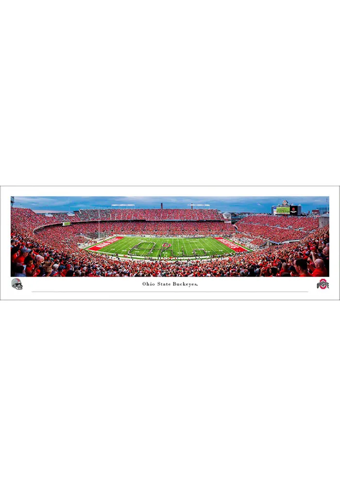 Blakeway Panoramas Ohio State Buckeyes Script Tubed Unframed Poster