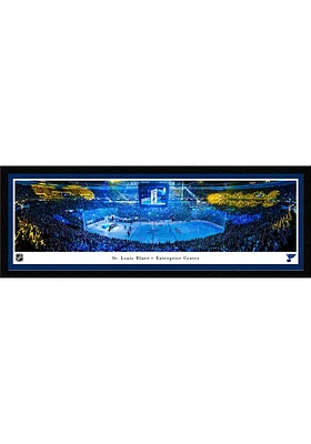 Blakeway Panoramas St Louis Blues Banner Raising Select Framed Posters