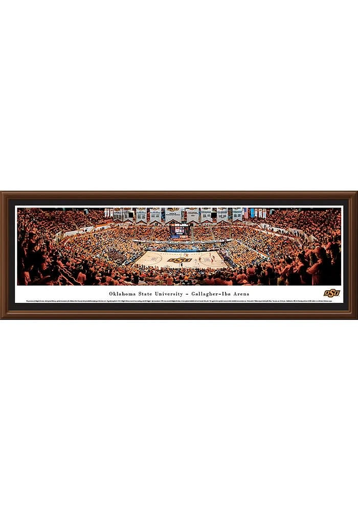 Blakeway Panoramas Oklahoma State Cowboys Basketball Select Framed Posters