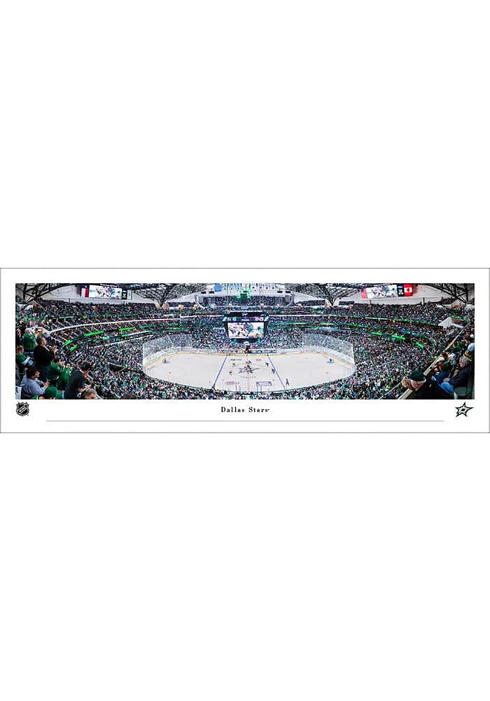 Blakeway Panoramas Dallas Stars Tubed Unframed Poster