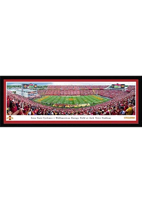 Blakeway Panoramas Iowa State Cyclones Night Frame Framed Posters