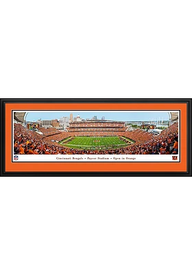 Blakeway Panoramas Cincinnati Bengals Orange Out 2024 Deluxe Framed Posters