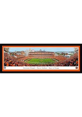 Blakeway Panoramas Cincinnati Bengals Orange Out 2024 Select Framed Posters