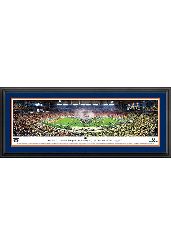 Blakeway Panoramas Auburn Tigers BCS 2011 Panorama Deluxe Framed Posters