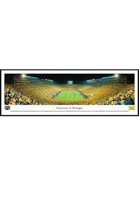 Blakeway Panoramas Michigan Wolverines Michigan Stadium Endzone Standard Framed Posters