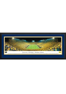 Blakeway Panoramas Michigan Wolverines Michigan Stadium Endzone Deluxe Framed Posters