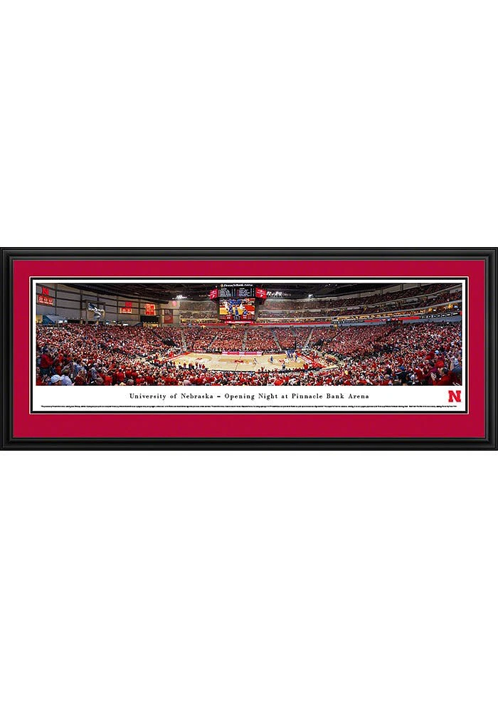 Blakeway Panoramas Nebraska Cornhuskers Pinnacle Bank Arena Deluxe Framed Posters