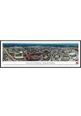 Blakeway Panoramas Nebraska Cornhuskers Aerial Standard Framed Posters